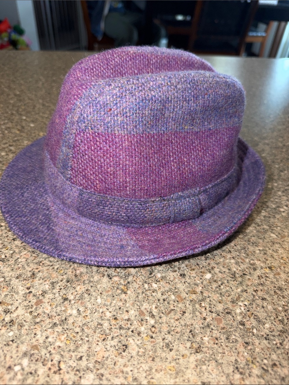 Vintage Avoca Purple Wool Blend Fedora Hat
